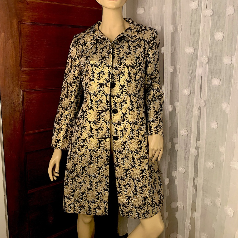 Mac & Jac Gold Baroque overcoat